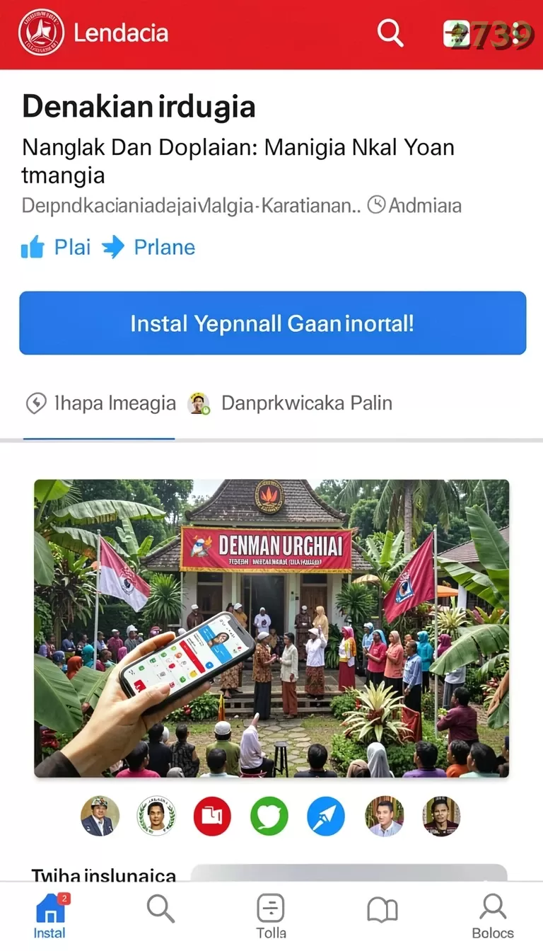 Cuplikan layar HARAPJP — aktivitas