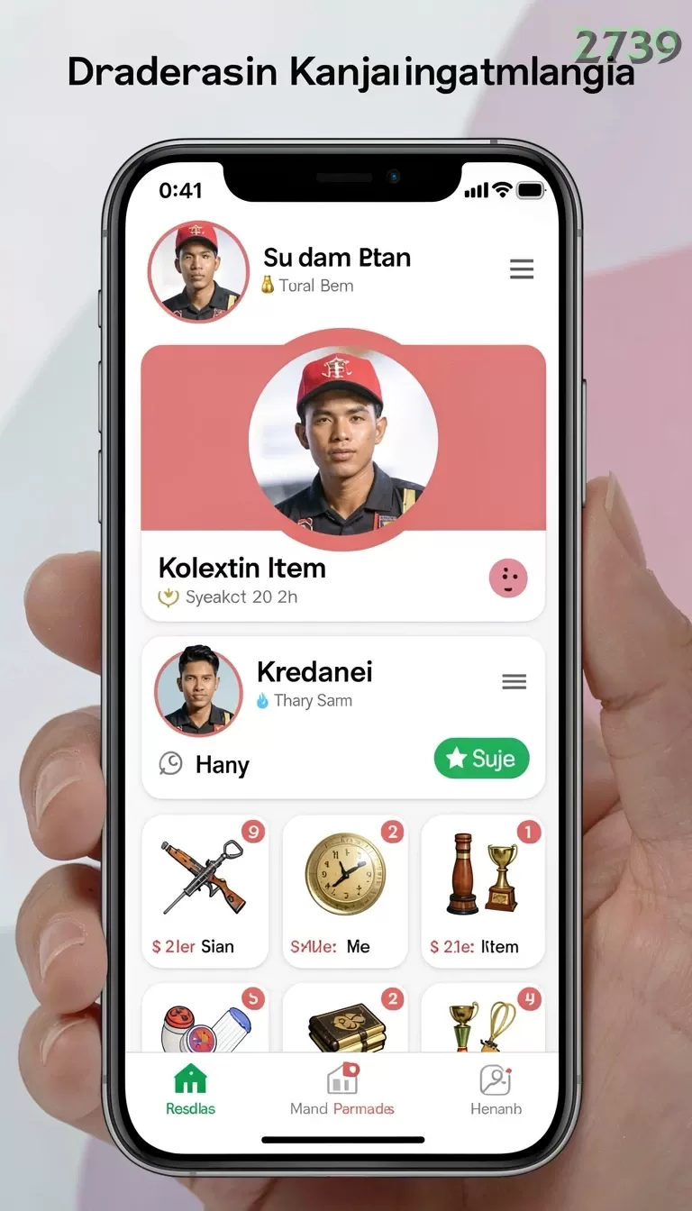 Cuplikan layar LUCKYRP — pengaturan akun